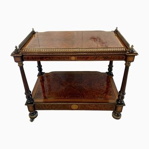 Victorian Amboyna Wood Freestanding Lamp Table, 1850