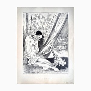 Ferdinand Bac, Le Rideau de Theatre / Praise of Folly, Lithographie, 1919