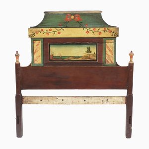 French Provincial Hand-Painted Head Board