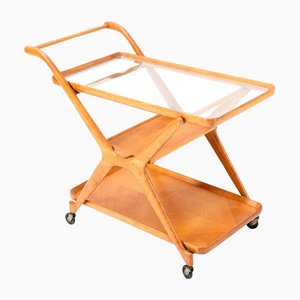 Italian Mid-Century Modern Bar Cart by Cesare Lacca for Cassina, 1950s