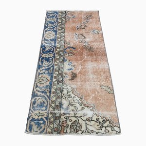 Tapis de Couloir Fait Main en Laine Corail, Turquie