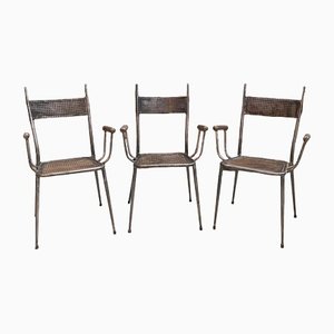 DLG Dining Chairs from Matégot, 1960s, Set of 3