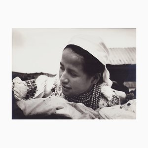 Hanna Seidel, mujer indígena ecuatoriana, fotografía en blanco y negro, años 60