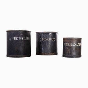 Dutch Brewers Measuring Buckets, 1940s, Set of 3