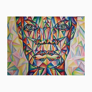 Miclea Roxana, The Two-Sided Mirror, Original Oil on Canvas, 2017