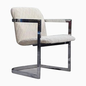 Postmodern Chrome Cantilever Chair by Milo Baughman, 1970s