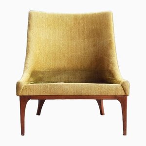 Mid-Century Yellow Club Chair by Lawrence Peabody, 1960s