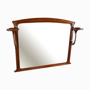 Espejo consola modernista de caoba, década de 1900