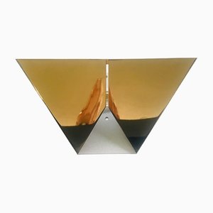 Modernist Architectural Gold Sconce by Massive for Massive Lighting, Belgium, 1990s