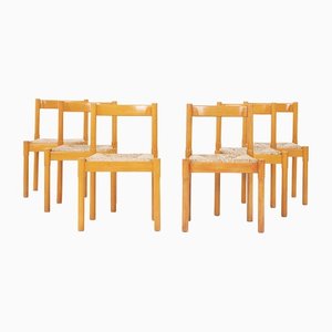 Corritrete Stühle von Vico Magistretti für Cassina, 1960, 6er Set