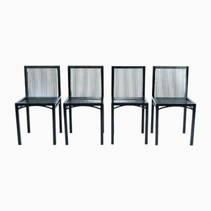 Postmodern Dutch Slat Dining Chairs by Ruudjan Kokke for Metaform, 1984, Set of 4