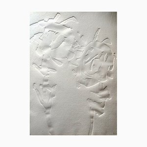 Étienne Hajdu, Flowers 2, 1970, grabado en relieve firmado a mano