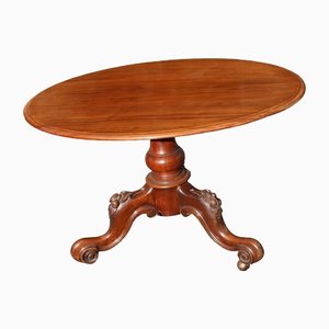 Small Oval Mahogany Loo Table, 1890s