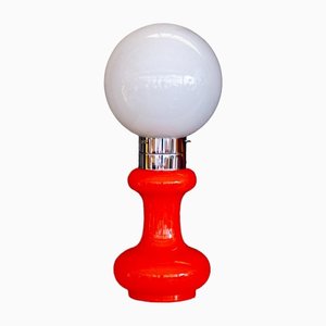 Lampadaire ou Lampe de Bureau Birillo Rouge de AV Mazzega, Italie 1960