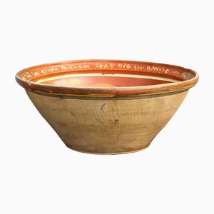 Large Antique Ceramic Bowl from Wettelsheim, 1843