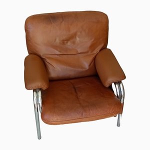 Vintage Armchair in Leather by Hans Eichenberger for Desede, 1970s