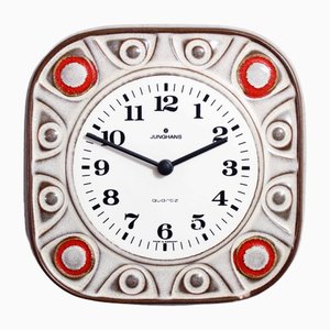 Ceramic Clock from Junghans, 1960s