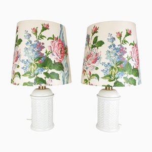 Mid-Century Ceramic Table Lamps from Leona, 1960s, Set of 2