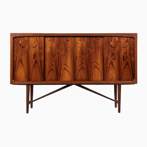 Mid-Century Danish Highboard in Rosewood with Brass Connectors, 1960s