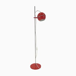 Space Age Red Floor Lamp, Germany, 1960s