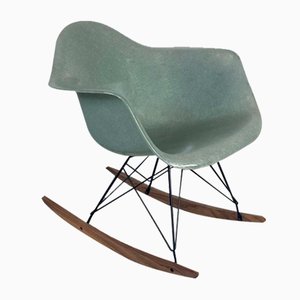 Rocking Chair Seafoam Green par Herman Miller pour Eames, 1950s