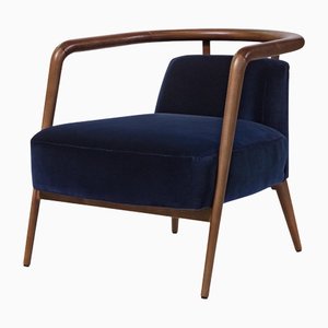 Scandinavian Modern Lounge Chair in Walnut