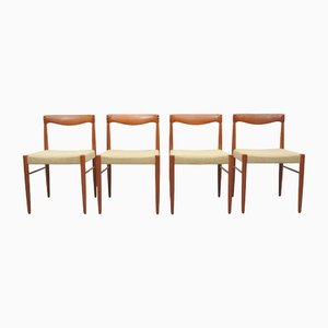 Vintage Danish Dining Chairs in Teak by H.W. Klein for Bramin, Set of 4