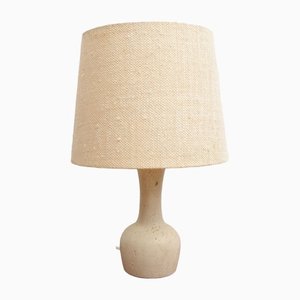 Small Table Lamp with Travertine Foot