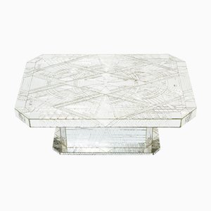 Table Basse Miroir en Mosaïque par Daniel Clement, 1970s