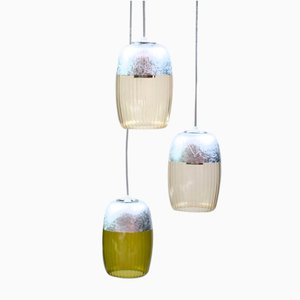 Italian Modern Chandelier in Murano Glass from Ribo The Art of Glass, Set of 3