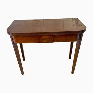 Tavolino da tè Giorgio III antico in mogano, inizio XIX secolo