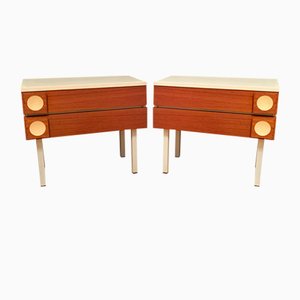 Space Age Bedside Tables, 1970s, Set of 2