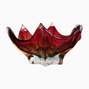 Jarrón italiano Mid-Century de cristal de Murano de Made Murano, años 60