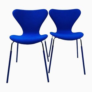 Series 7 Chair by Arne Jacobsen for Fritz Hansen, 1980s, Set of 2