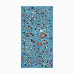 Blue Silk Sky Suzani Tapestry