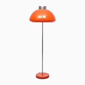 Space Ace Orange Shade Floor Lamp, Italy, 1970s