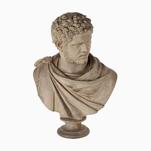 Bust of Caracalla in Terracotta from Signa Italy, 1900