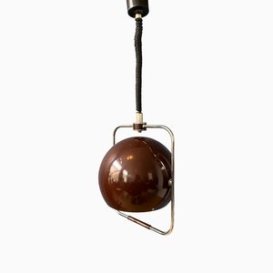 Mid-Century Space Age Brown Gepo Pendant Lamp, 1970s