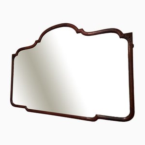 Französischer Vintage Walnuss Spiegel