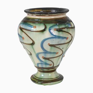 Vase with Swirl Design by Herman Kähler