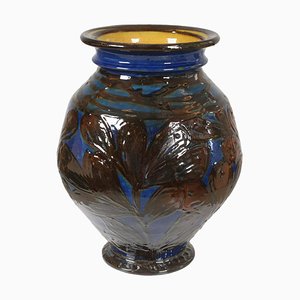 Vase Bleu Marine par Herman Kähler