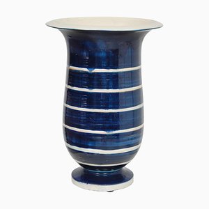 Vase de Plancher avec Vernis Bleu et Beige par Herman Kähler