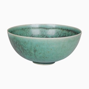 Small Bowl with Green Glaze by Eva Stæhr for Saxbo