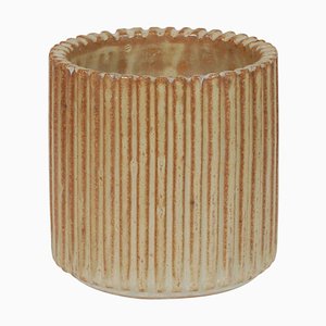Zylinderförmige Vase aus Steingut von Arne Bang