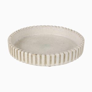Ribbed Dish in Beige by Arne Bang