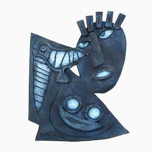 Corneille, Rilievo figurativo, 1998, Ceramica