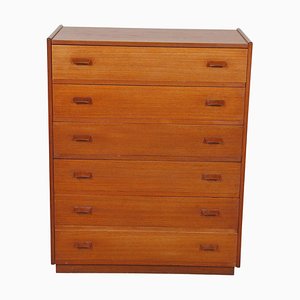 Vintage Dresser with Six Drawers by Poul Volther