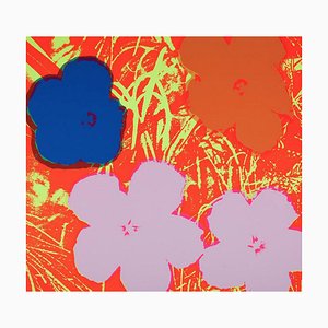 Andy Warhol, flores, siglo XX, serigrafía