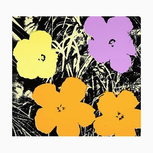 Andy Warhol, flores, siglo XX, serigrafía