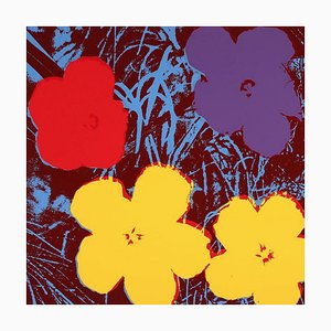 Andy Warhol, flores, siglo XX, serigrafía